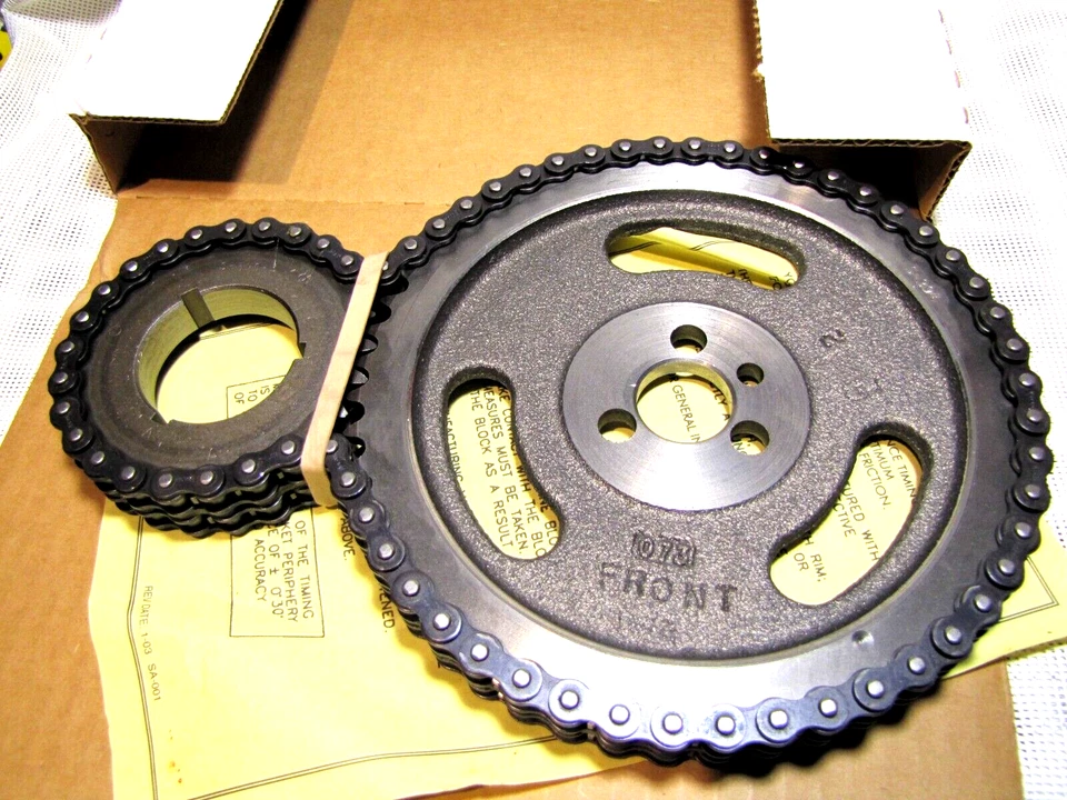 SA GEAR 78210 BBC 396-454 Gen IV 3 keyway Double Roller Timing Set 0.222" Foto 2 de 2