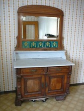 alte Kommode / Waschtisch / Spiegel / Marmor?platte / Renovierungsbedarf