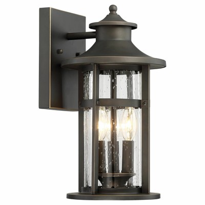 Minka Lavery 72552-143C Highland Ridge 3 Light Oil Rubbed Bronze Outdoor Wall Li