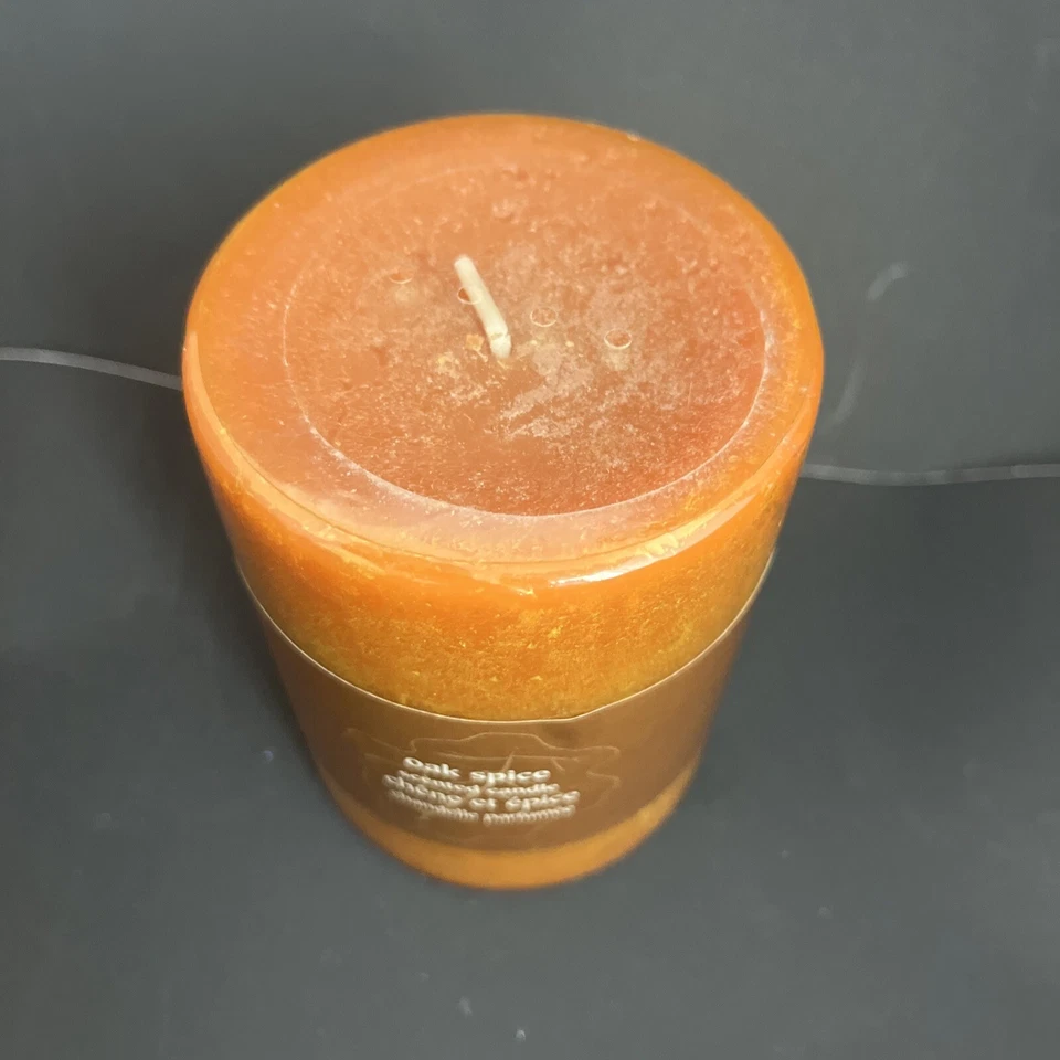 Vela Pilar Pier 1 Imports Oak Spice 3X4 Descontinuada De Colección NUEVA Sellada Foto 2 de 3