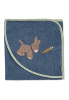 Sterntaler Kapuzenbadetuch Esel Emmilius Mittelblau 80X80 Cm Art-Nr. 7102106 Neu