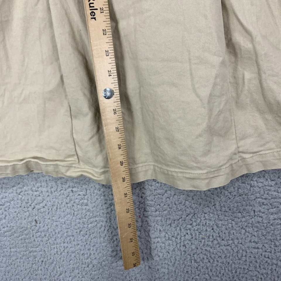 Antiguo Vestido Azul Marino Niñas XXL 18 Elastizado Sin Mangas Cremallera ALine Beige Suave Sensación Chino Foto 3 de 4