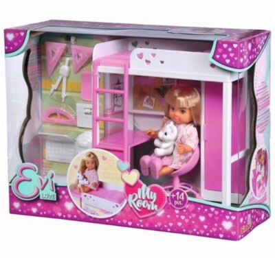 Evi Love Puppe Spielset Schlafzimmer Simba..