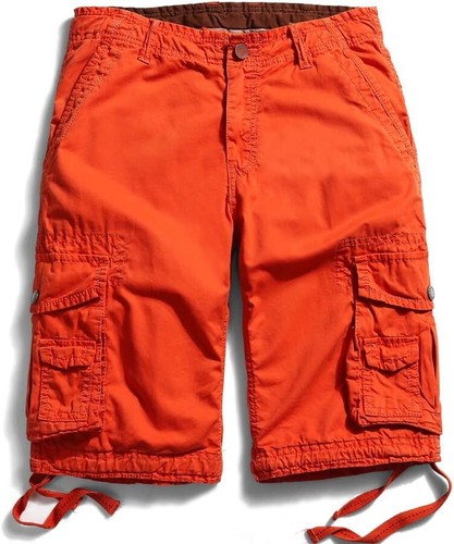 Men's Loose Fit Cargo Shorts Multi Pockets Lightweight Casual Summer Outdoor - Picture 18 of 49