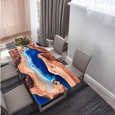 Epoxidharz Cafeteria Ozean Welle Fluss Stil Esstisch Modern Flur Schreibtisch De