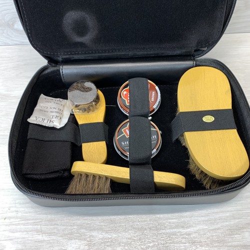 Travel Bag Men's Grooming Clippers, Razor, Shoe Care, Brush, Croft & Barrow New - Picture 5 of 13