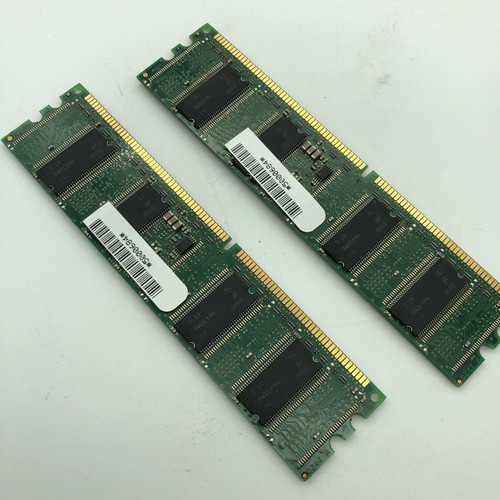MICRON 512MB Total (2 x 256mb) DDR PC 2100 ECC Memory 266mhz 32mx72 SDRAM 2pcs - Picture 3 of 7