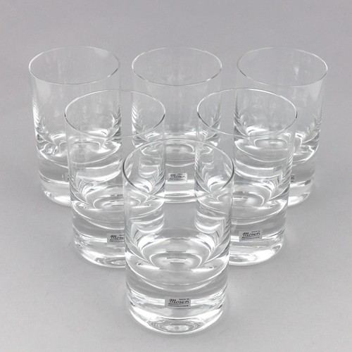 MOSER bicchieri in cristallo tumbler - vintage 1970 - whisky set - SET 6 pezzi - Foto 3 di 18
