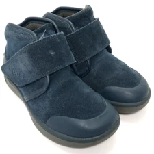 Bogs Waterproof Suede Sammy Snow Shoes Hook n Loop Kid's Size 11 Blue Boots