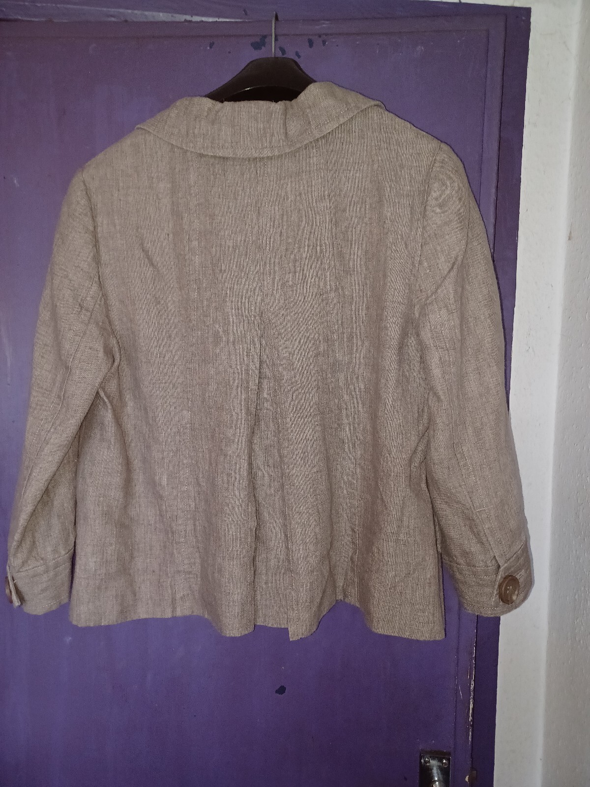 POETRY LADIES BEIGE LINEN JACKET SIZE 14.. eBay