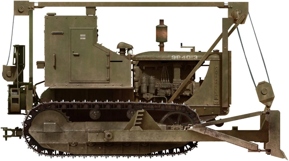 U.S. Armored Bulldozer 1:35 Plastic Model Kit MINIART - Immagine 2 di 4