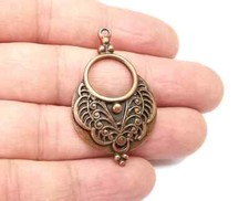 Unique Pattern Dangle Charms, Antique Copper Plated Charms jewelry Accessories