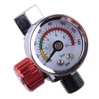 Air Regulator Pressure Gauge Compressor fit for Devilbiss Iwata fr 0-140 PSI Ht