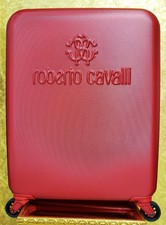 Sold Out!!! New Roberto Cavalli Fiber Suitcase In Red