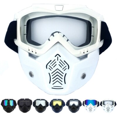 Modulare Motorradbrille Gesichtsmaske Motocross Off Road ATV Race Schutzbrille