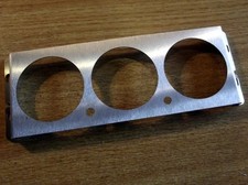 Cubby panel 1.5-DIN for 3x dials and 2x switches s/s Mazda MX-5 mk1 MX5 NA Jass