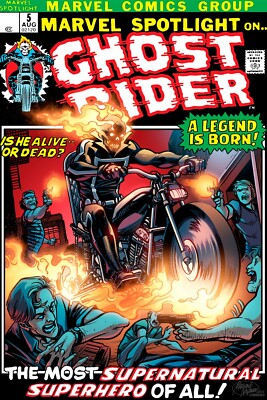 Ghost Rider 1 Modern Poster 24x36 inches