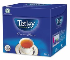 Tetley Orange Pekoe Tea -216 Tea Bags- Brand New Sealed - FRESH AND DELICIOUS