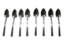 8 Grapefruit Serrated Spoons Stainless Steel Set of 8 Japan