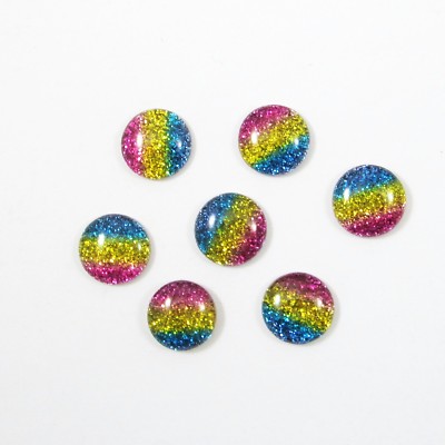 Rund 12mm Bunt 5//10//20x Cameo Resin Cabochon Anhänger Basteln Harz Steine