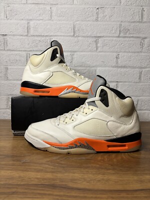 Size 13 - Jordan 5 Shattered Backboard Cream/Orange/Black DC1060-100