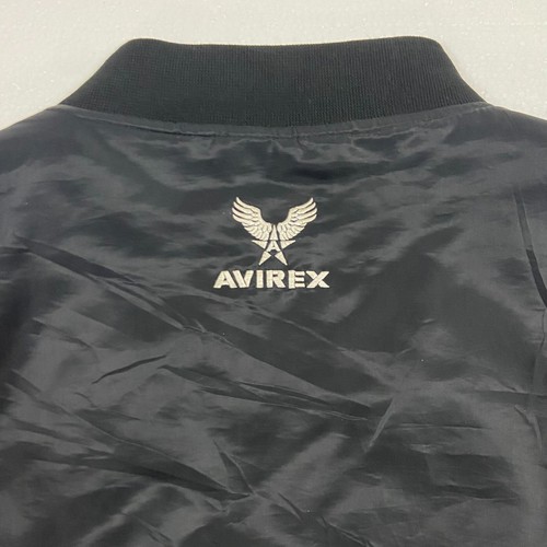 Chaqueta Bombardero Negra Avirex XXL Dragón Bordada con Cremallera Completa DE COLECCIÓN - Imagen 15 de 16