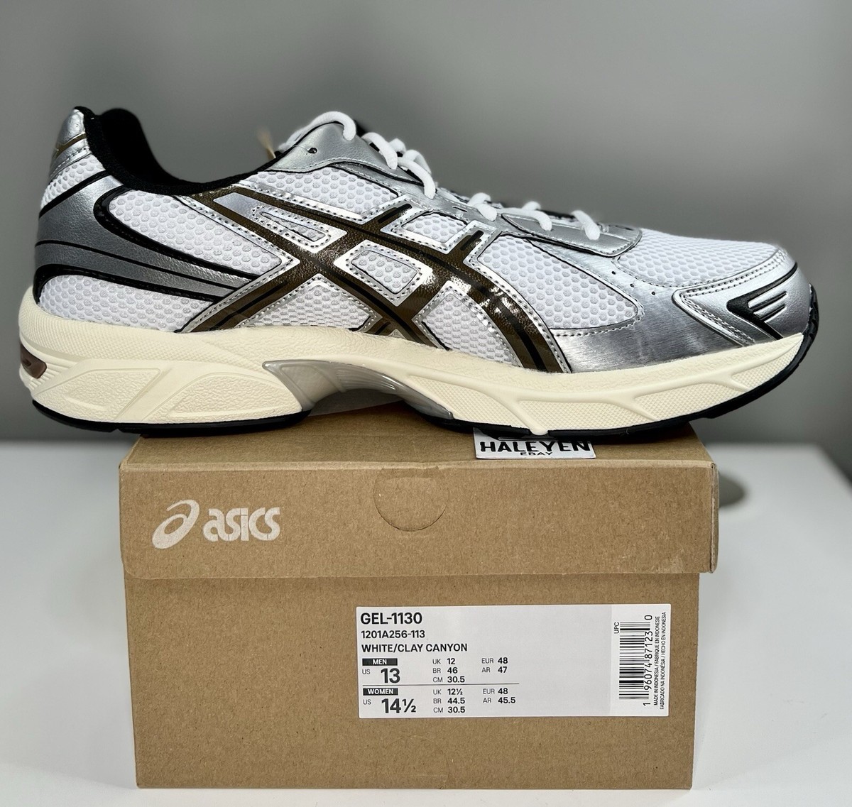 NEW ASICS Gel 1130 'White Clay Canyon' | Men's Size 13 | 1201A256