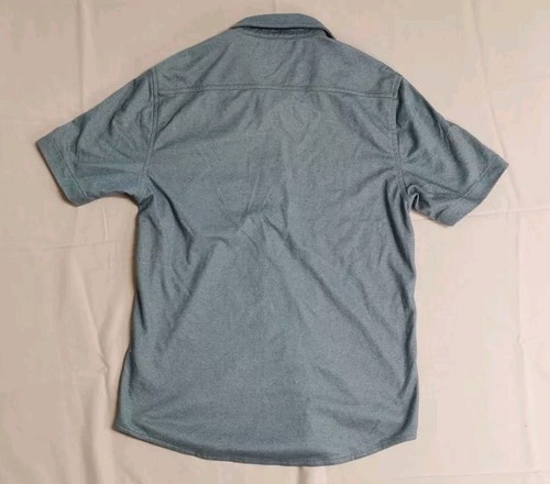 Banana Republic Men's Slim Fit Blue Button Up Short Sleeve Shirt S - Picture 5 of 5