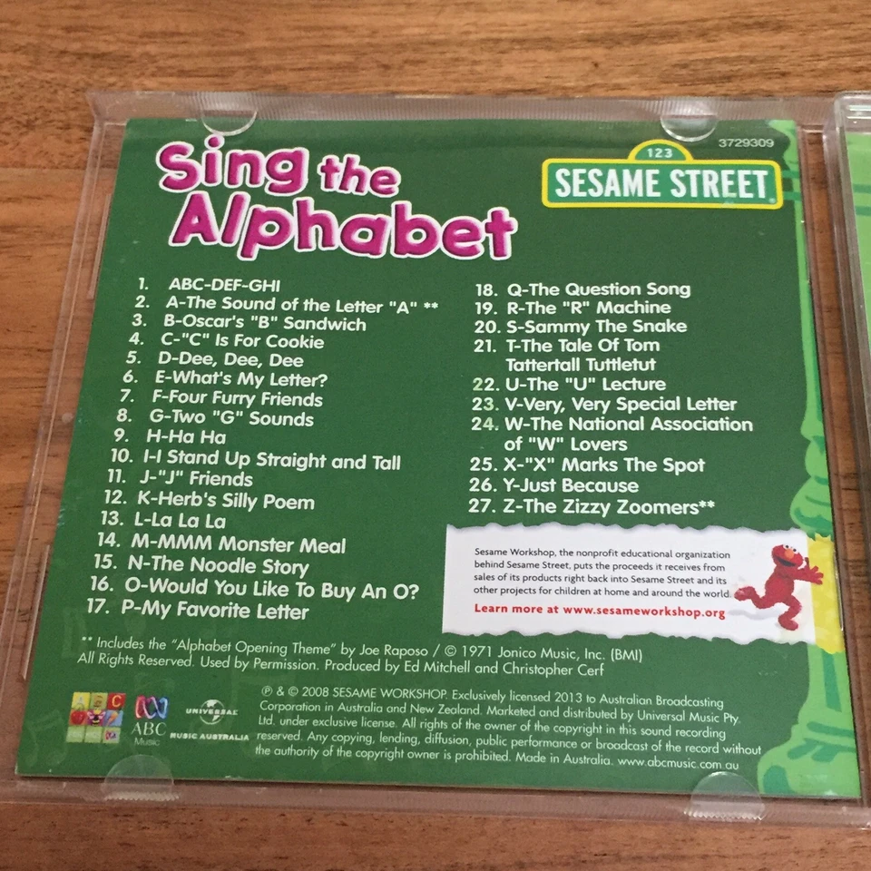Sing the Alphabet by Sesame Street (CD, Mar-2013 ABC) Import Australia ABC Music - Image 3 of 4