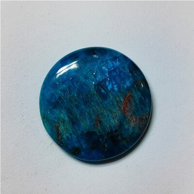 Apatite Stone Natural Neon Blue Apatite Cabochon Loose Gemstone 58