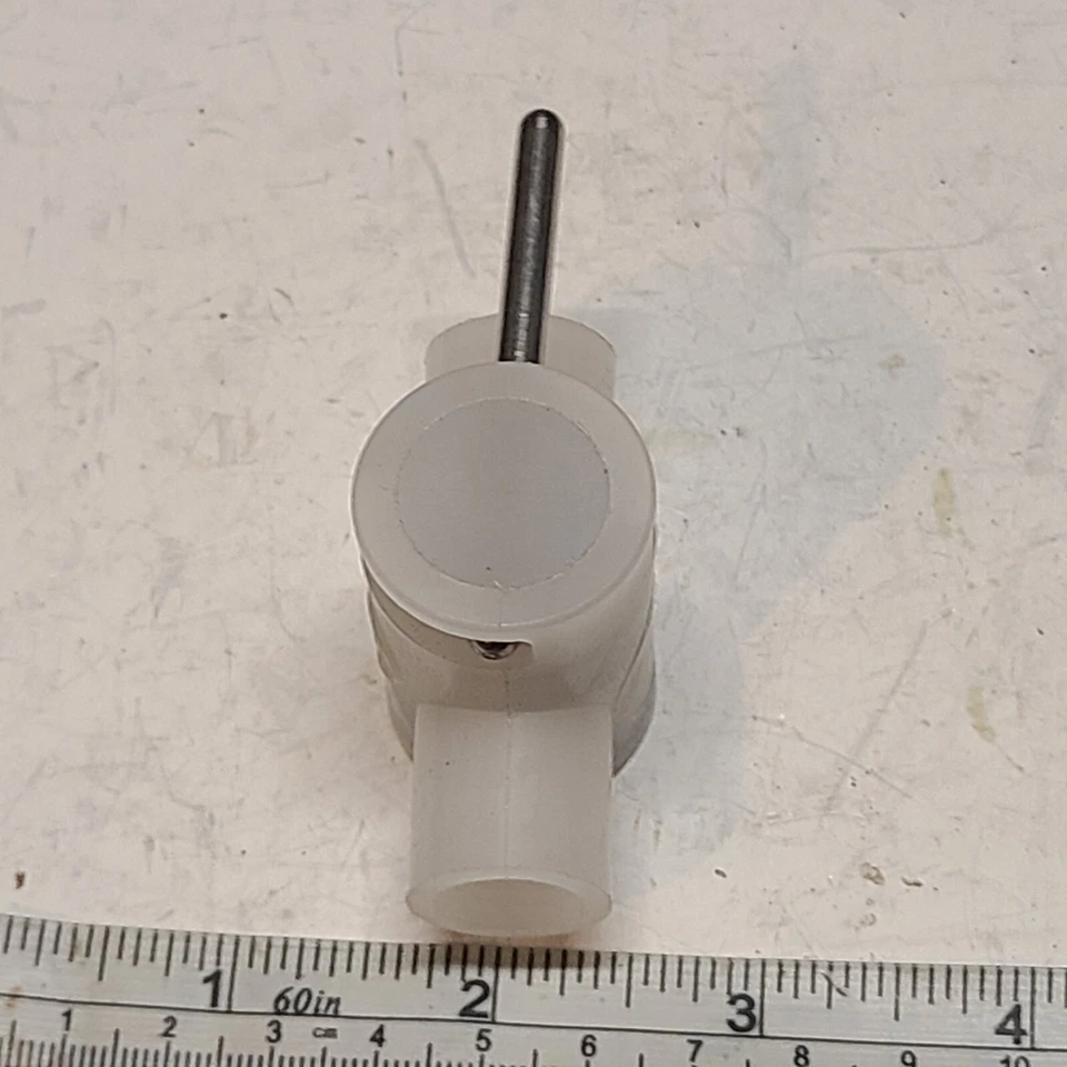 Cole Parmer / Evsco #06470-27 PVDF  Two-Way, Two-Position Elliptic 1/4" Valve. - Image 3 of 4