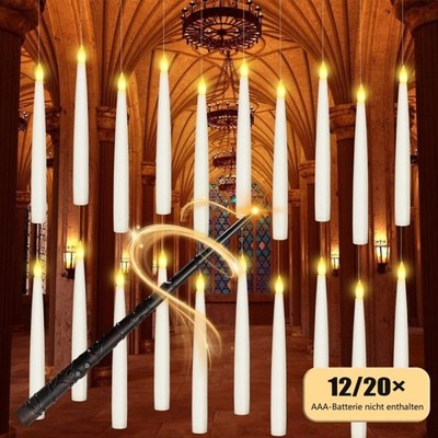 Schwebende Kerzen mit Zauberstab Fernbedienung & 6H Timer Floating Candles 17cm