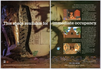 Powerslave Exhumed - PC Game - Vintage Original Print Ad/Poster Promo Art 1996