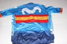 Cycling Jersey Of The Movistar Team Champion Spain Abanca Size S