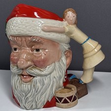 Royal Doulton 1981 Santa Claus Mug Jug 1981 Doll Drum Handle Christmas  D6668