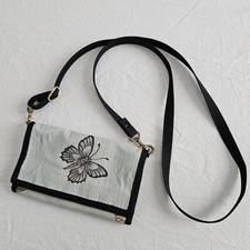 Danny K Crossbody Wallet Pouch butterfly dragonfly retro 90s vintage USA made