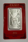 2016 PAMP Suisse Lunar Series Year of MONKEY 1 oz .999 Fine Silver in Assay