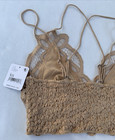 Free People Adella Bralette XS Retail $38 NWT Beige Tan — photo 8