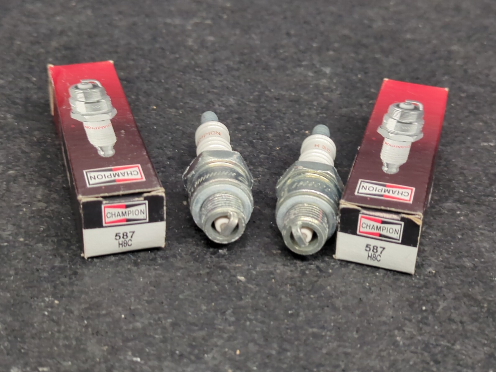 2Champion 587 Copper Plus Non-Resistor Spark Plugs - H8C