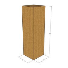 10 9x9x30 Kraft Brown Corrugated Shipping Boxes 32 ECT Single-Wall New