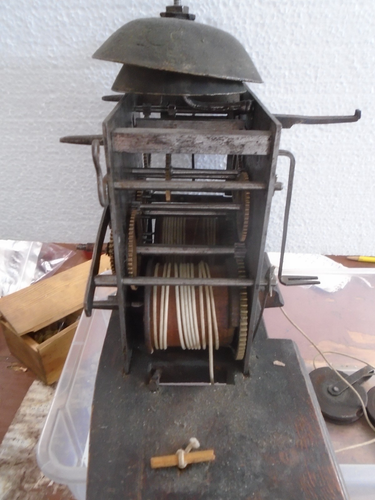 Antiguo-Movimiento Reloj Abuelo-Ca.1820-Para Restaurar-#B202 - Imagen 6 de 9