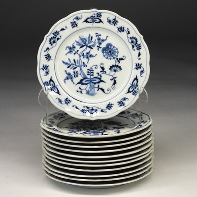 Set 12 Blue Danube Blue Onion Bread & Butter Plates -6 3/4'' Japan