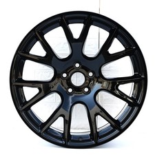20 Srt Hellcat Hc Style Gloss Black Staggered Wheels Rims Fits Rt 392 Scatpack