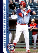 2022 Rixon Wingrove Choice Minor League Rookie S1 Jersey Shore Blueclaws
