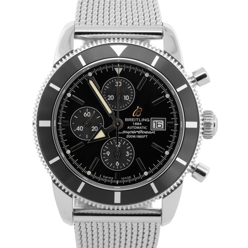 Breitling Superocean Heritage Chrono Black Stainless Steel 44m...