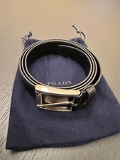 MUST GO - Prada Mens Leather Belt Size 110 / US 38
