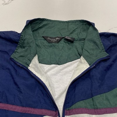 Vintage Christian Dior Monsieur Mens XL Windbreaker Track Jacket