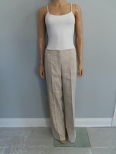 VERONICA BEARD Light Beige Pleated Front Wide-Leg Pants Size US 6