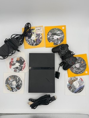 PlayStation 2 Slim Bundle *6 Games, Controller, and OEM Memory Card TESTED/WORKS