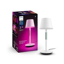 Philips Hue Go Smart Portable Table Lamp, Black - White and Color Ambiance LE...